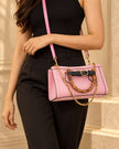 GUCCI Bamboo Diana Small Leather Handbag Pink