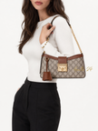 [At India] GUCCI Small Padlock GG Shoulder Bag Brown