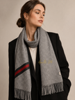 GUCCI GG Logo Muffler  - gray