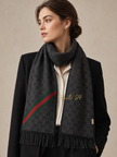 GUCCI GG Logo Muffler  - Black