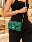 GUCCI GG Marmont WOC Wallet On Chain Shoulder Bag