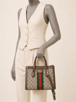 GUCCI Ophidia Small Tote Coated Canvas Bag