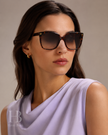 GUCCI Brown Gradient Cat Eye Ladies Sunglasses GG0022S 003 57