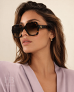 GUCCI Brown Gradient Square Ladies Sunglasses GG1337S 003 54