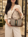 GUCCI Jackie 1961 Shoulder Bag Brown