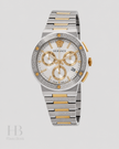 VERSACE Greca Logo Chronograph Quartz Silver Dial Men's Watch