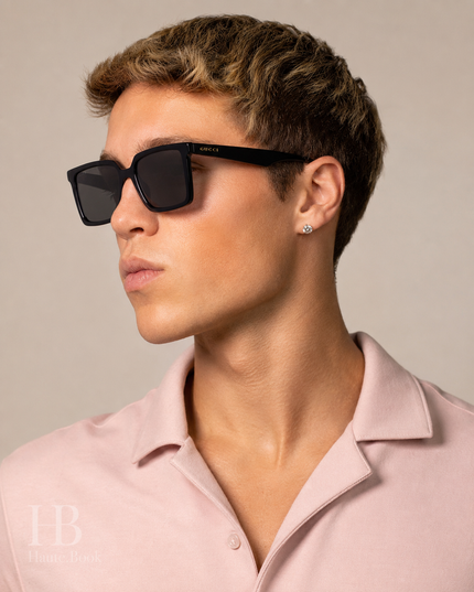 GUCCI Grey Square Men's Sunglasses GG1540S 001 55