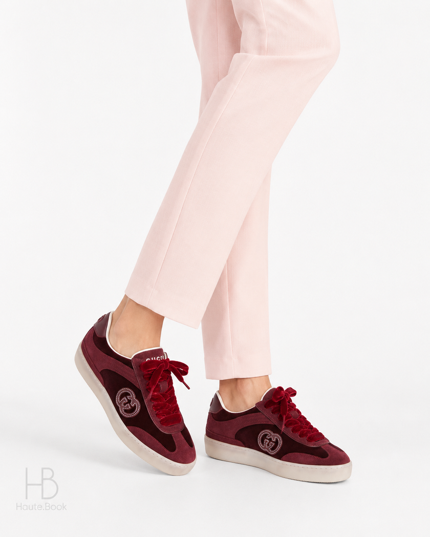 GUCCI G75 Velvet Sneakers