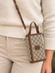 GUCCI GG Supreme PVC Leather Handbag