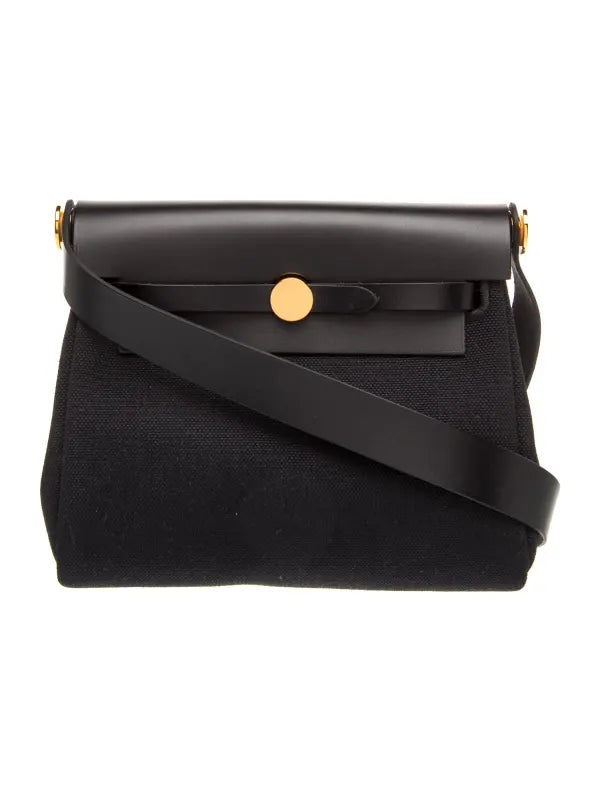 HERMÈS Toile & Vache Hunter Mini Herbag Zip 20