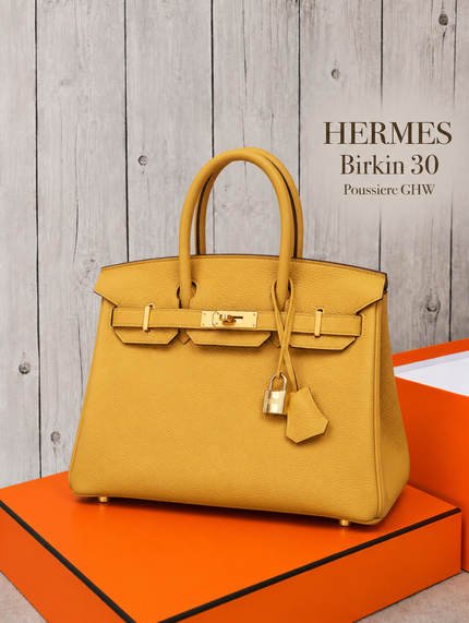 [Unused] HERMES Birkin 30 Poussiere GHW