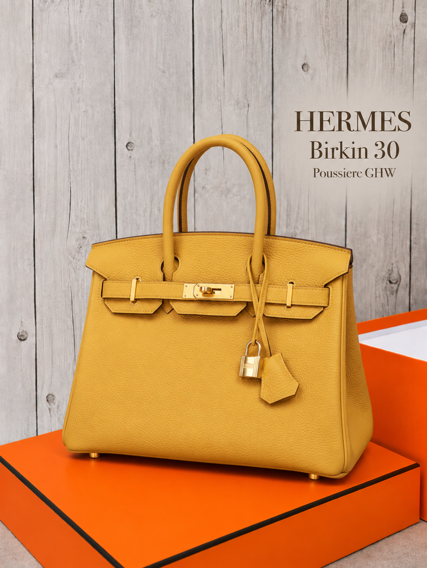 [Unused] HERMES Birkin 30 Poussiere GHW