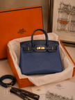 [Brand New] HERMES Birkin 30 Touch Blue Sapphire/Blue Marine