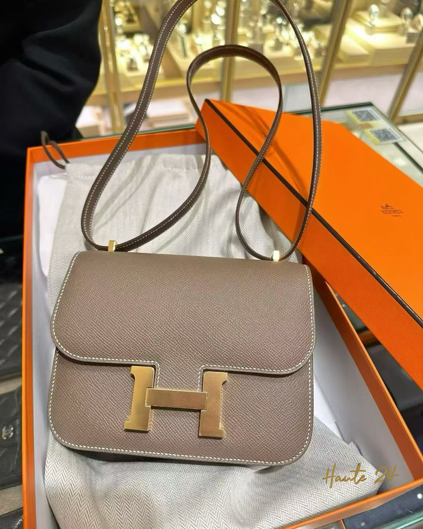 [Arriving India/Brand New/Price on Request] HERMES Constance 18 – Etoupe GHW