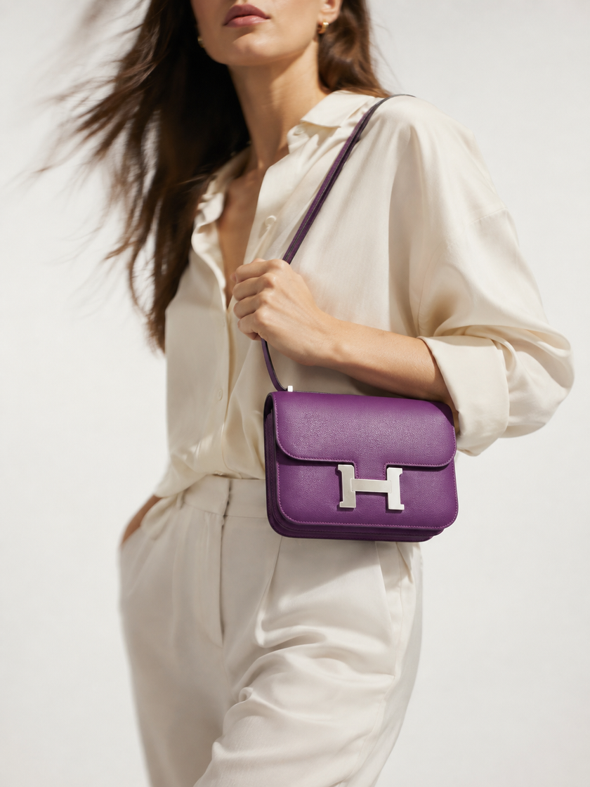 [Mint Condition/Like New] HERMES Constance3 Verso Anemone/Cassis