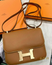 [Arriving India/Brand New/Price on Request] HERMES Mini Constance III Miroir 18 Bag Gold GHW
