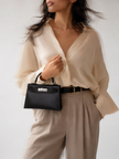 [Brand New / Price on Request] HERMES Mini Kelly 2 (outside) Black Box Calf Leather