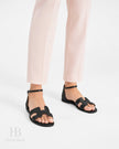 HERMES Santorini sandals In Black