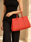 HERMÈS Garden Party PM Tote Bag, Bougainvillea/Silver Hardware Negonda