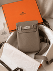 [Brand New/ Unused] HERMES Hac a Dos PM Backpack Etoupe 18 Togo Palladium Hardware
