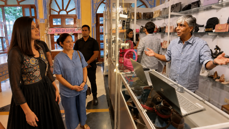 Aahana Kumra at the Jaipur Experience Center.