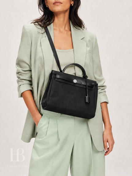 [Brand New] HERMES Herbag Messenger 39 bag Noir