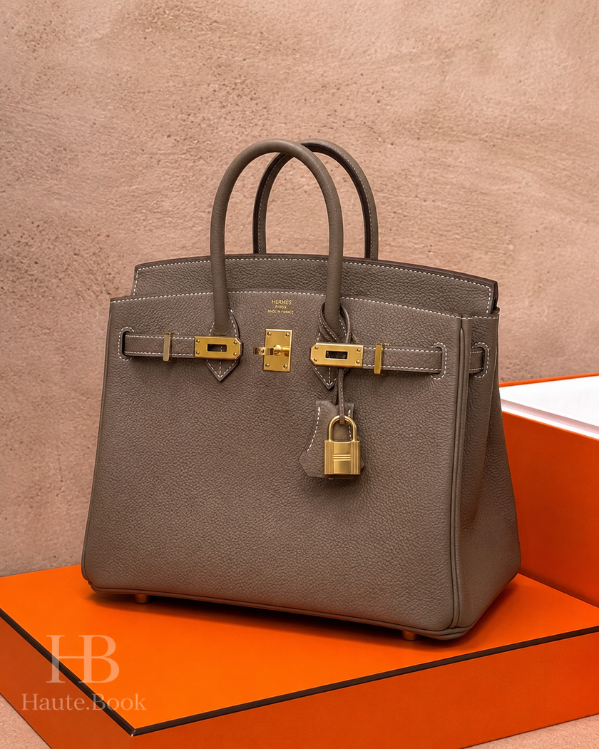 [Price on Request] HERMES Birkin 25 - Etoupe Togo | Gold Hardware