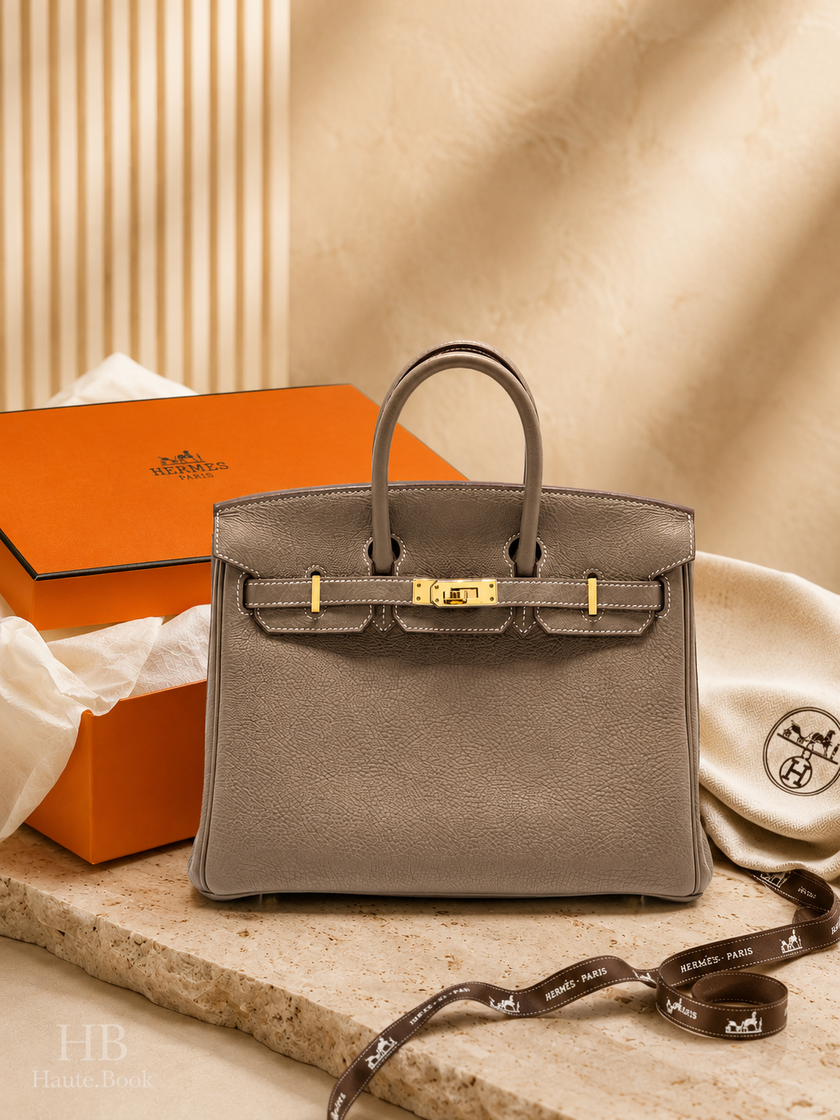 HERMES Birkin 25 Togo Etoupe