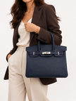 [Unused] HERMES Birkin 30 Blue Nuit Togo / Orange Palladium Hardware