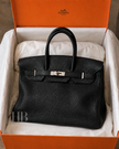 [Unused] HERMES Birkin 35 - Black Togo | Palladium Hardware
