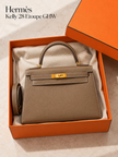 [Brand New] HERMES Kelly 28 Etoupe
