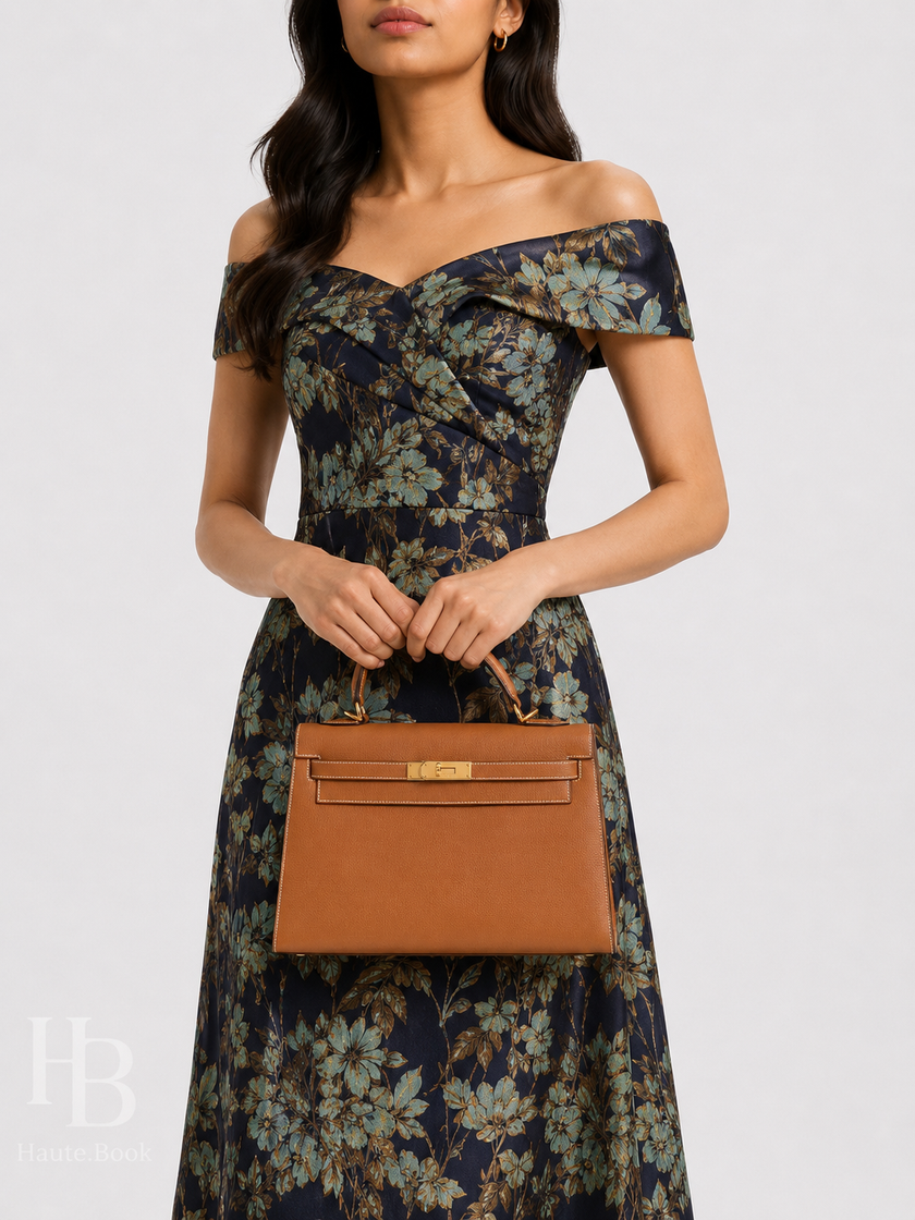 [Excellent] HERMES Kelly 32, Sellier Stitching, Natural
