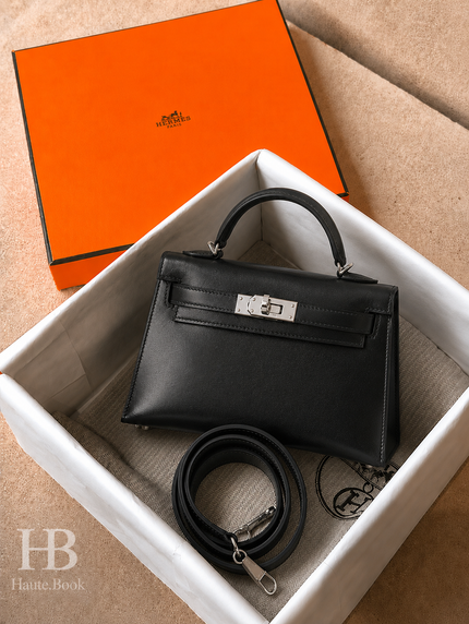 [Price on Request] HERMES Mini Kelly - Black Box Calf
