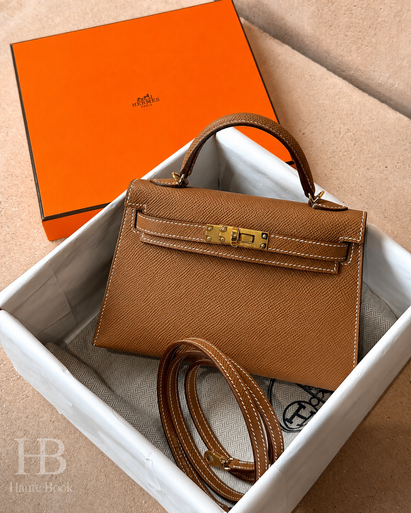 [Price on Request] HERMES Mini Kelly 20 - Gold Epsom
