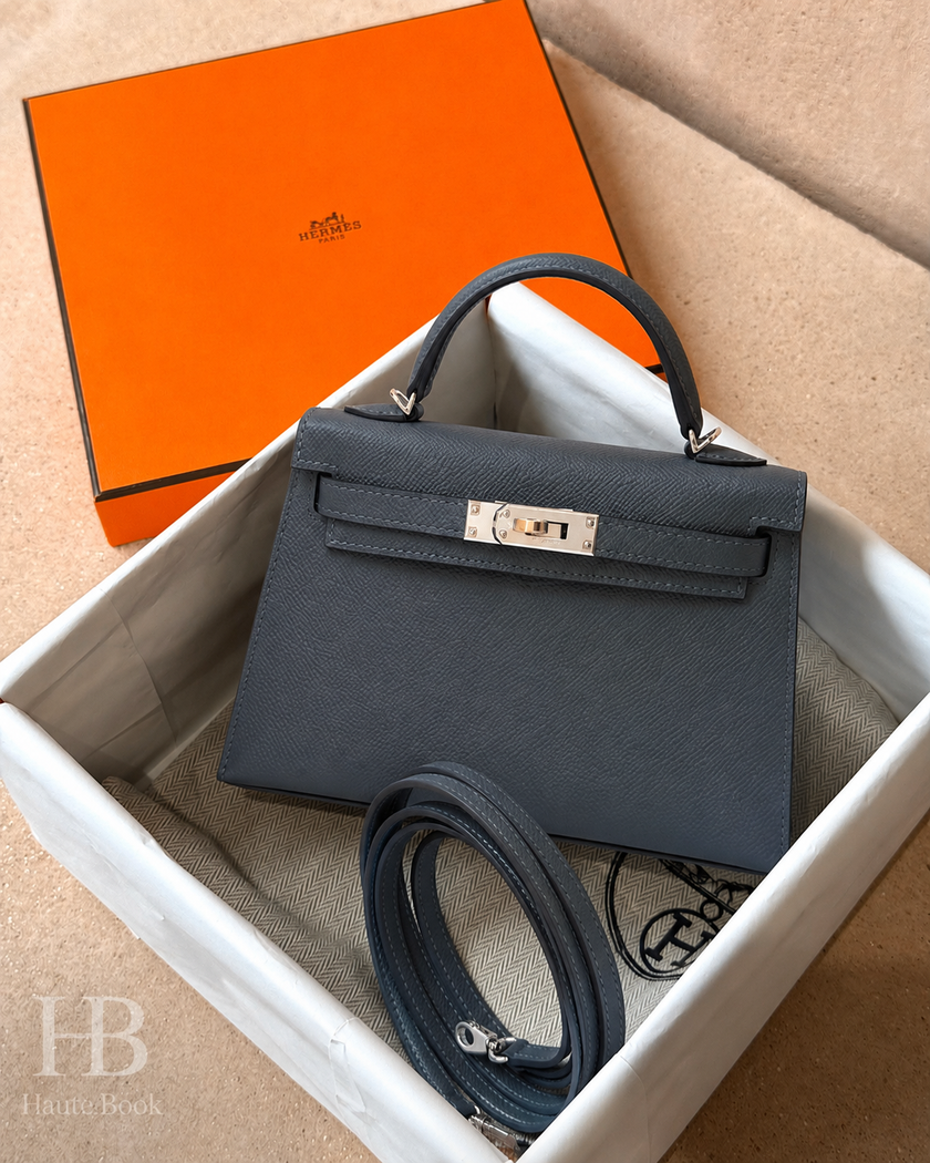 [Price on Request] HERMES Mini Kelly Ardoise 85 Epsom CT Hardware