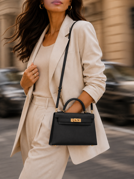 [Price on Request] HERMES Mini Kelly Black Epsom Gold Hardware