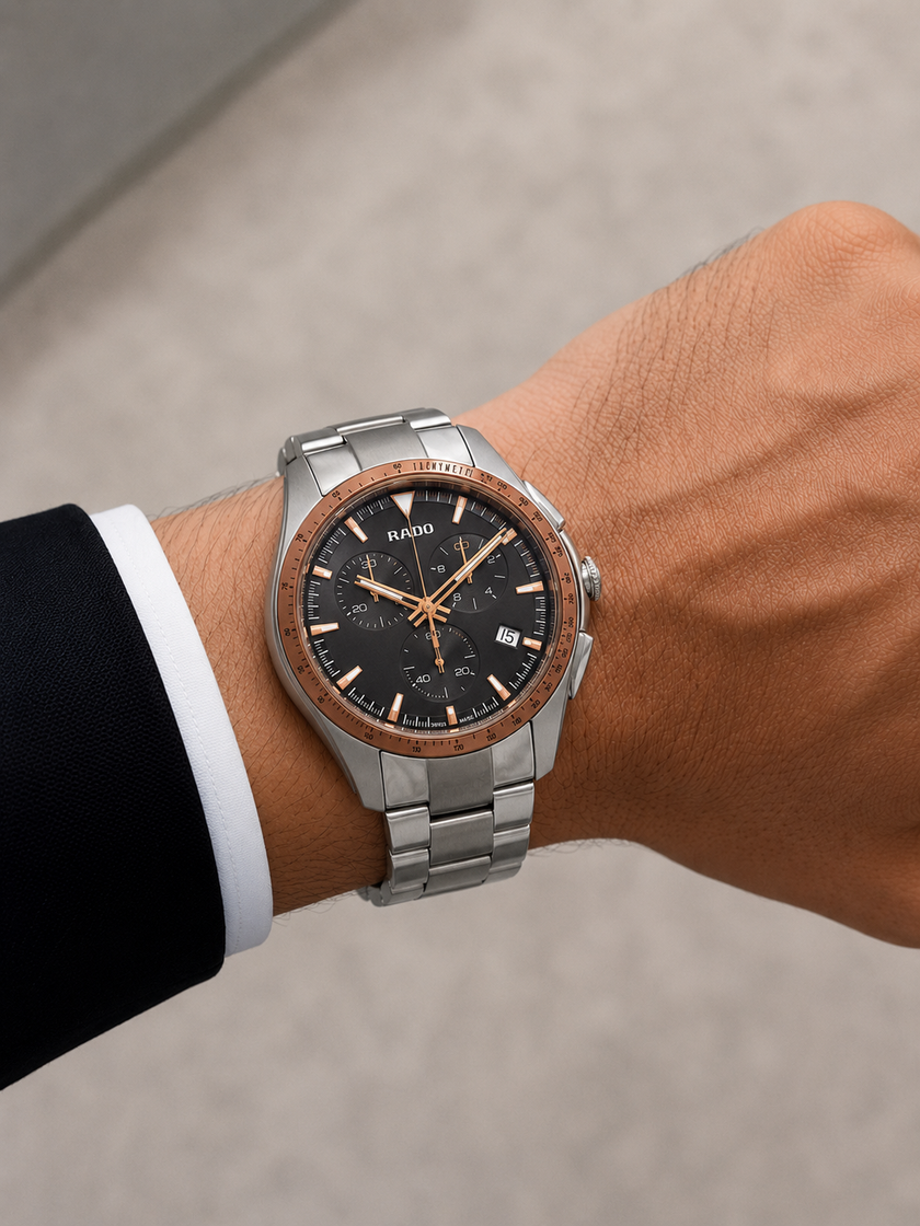 RADO HyperChrome Chronograph Grey Dial Men's Watch
