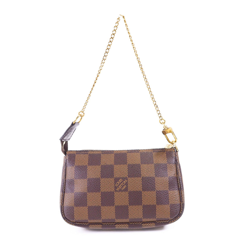 LOUIS VUITTON Damier Mini Pochette Accessories Handbag