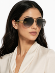 JIMMY CHOO Brown Gradient Pilot Ladies Sunglasses JIMENA/S 006J/HA 60