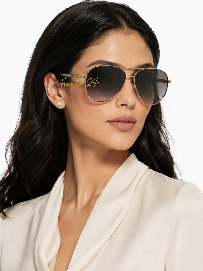 JIMMY CHOO Brown Gradient Pilot Ladies Sunglasses JIMENA/S 006J/HA 60