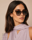 JIMMY CHOO Brown Gradient Butterfly Ladies Sunglasses MACI/S 0086/HA 55