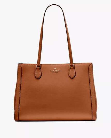 KATE SPADE Madison Saffiano East West Leather Large Laptop Tote - Cavern Clay
