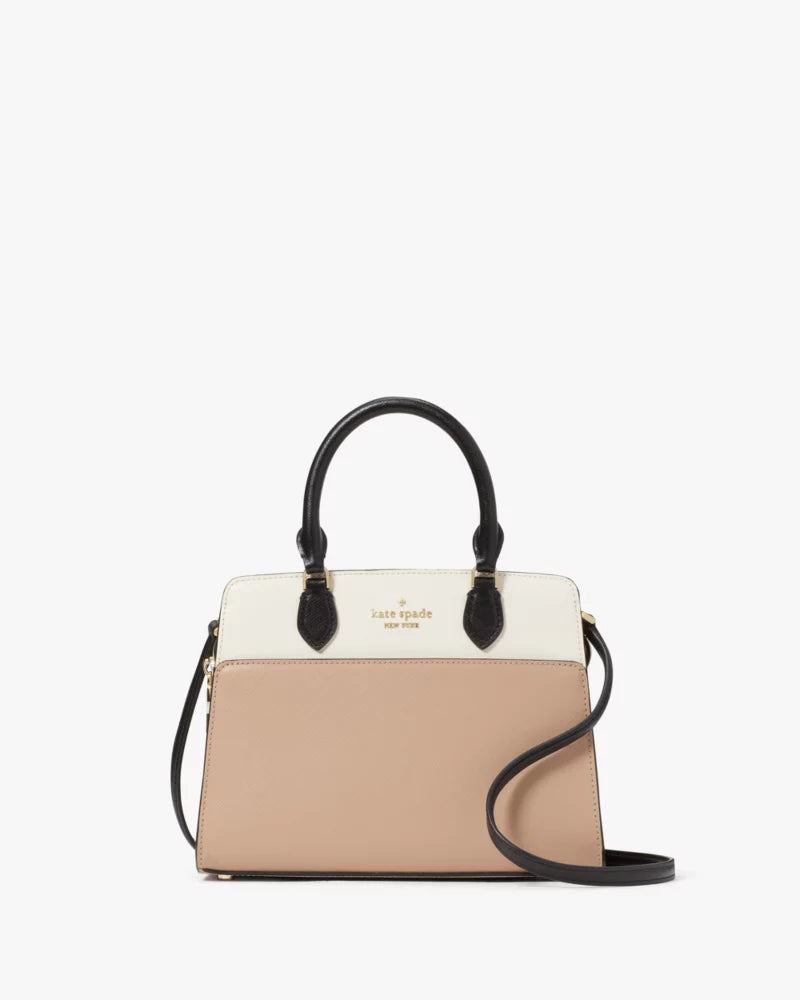 KATE SPADE Madison Small Satchel - Toasted Hazelnut Multi