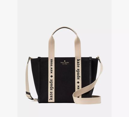 KATE SPADE  Kip Canvas Small Tote - Black