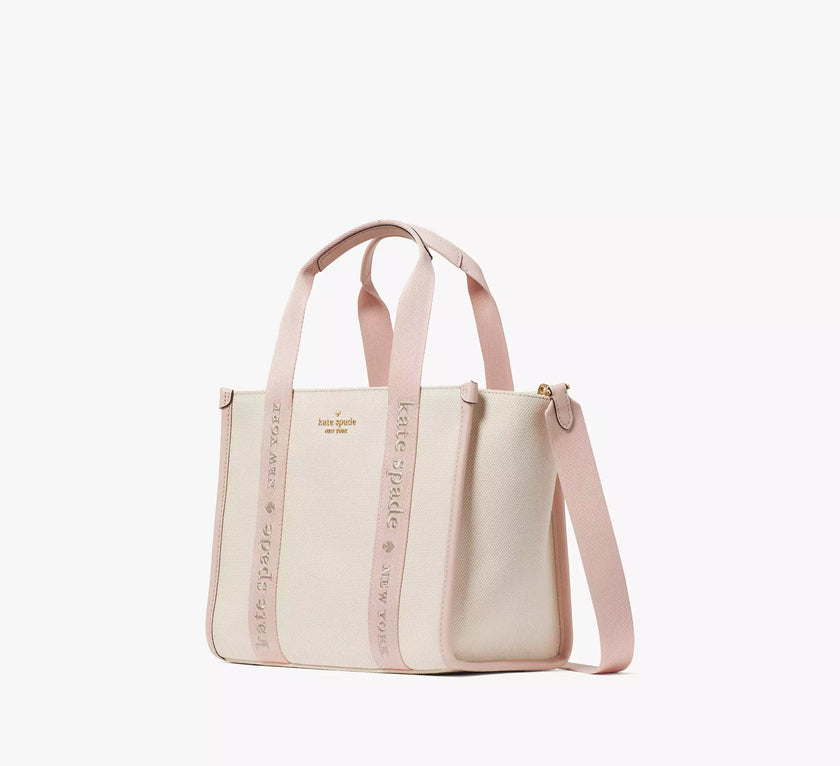 KATE SPADE  Kip Canvas Small Tote - Rose Smoke Multi