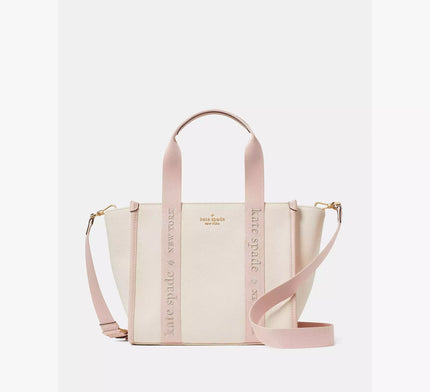 KATE SPADE  Kip Canvas Small Tote - Rose Smoke Multi