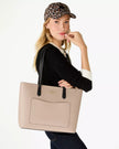 KATE SPADE Staci Colorblock Leather Large Tote Set - Warm Beige Multi