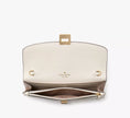 KATE SPADE Phoebe Colorblock Refined Grain Leather Turnlock Wallet On A Chain  - Toasted Hazelnut Multi