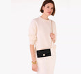 KATE SPADE Phoebe Refined Grain Leather Turnlock Wallet On A Chain - Black