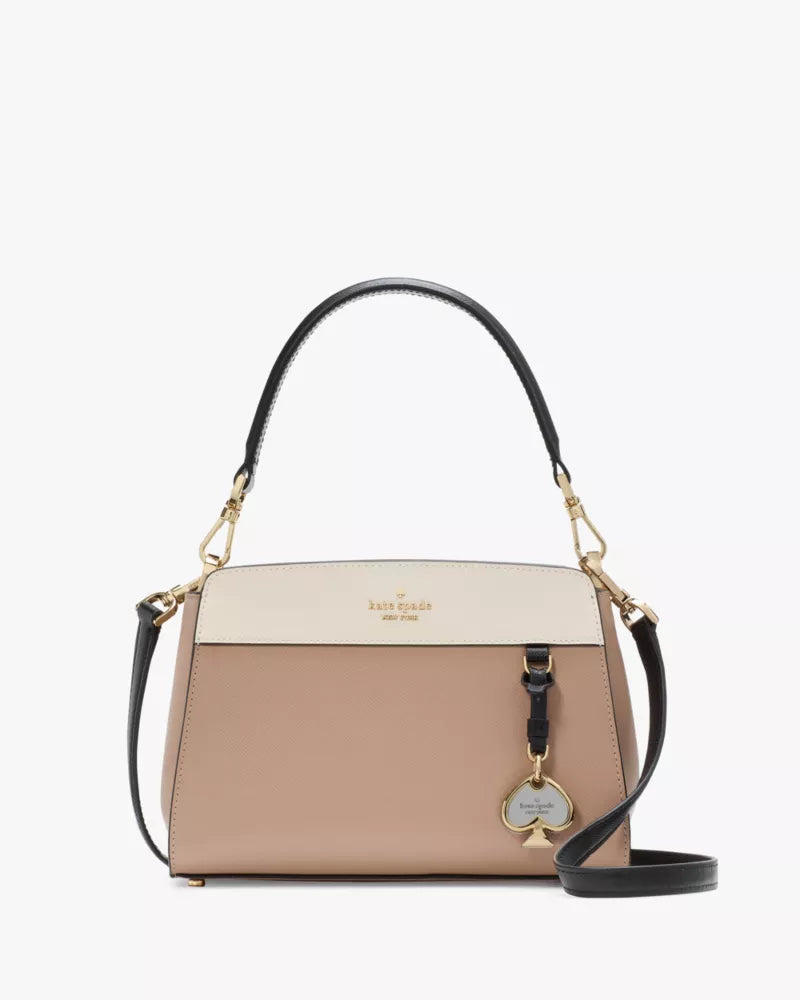 KATE SPADE Madison Small Top Handle Satchel - Toasted Hazelnut Multi